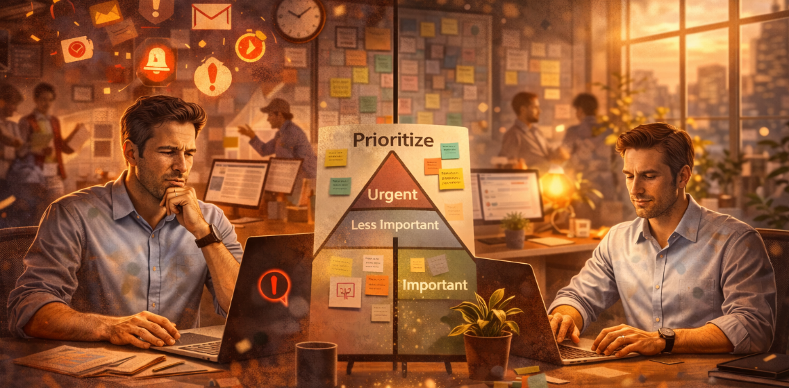Illustration for prioritisation under pressure