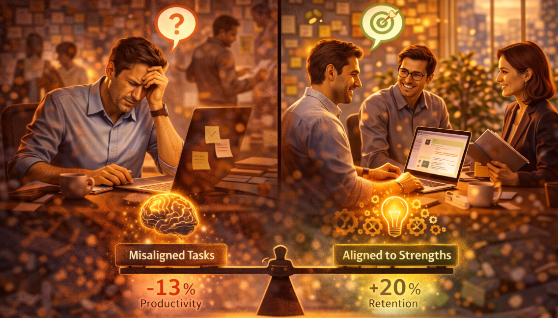Illustration for matching people to the right roles