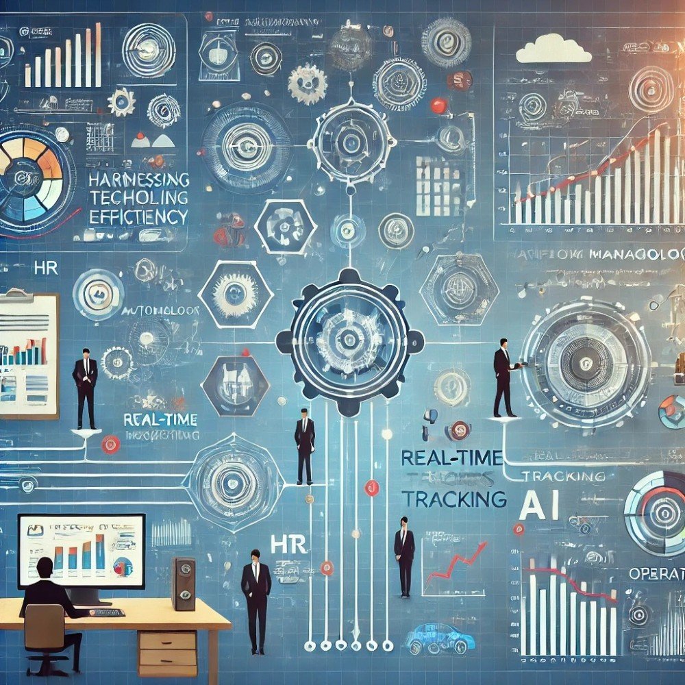 Illustration for technology in process efficiency