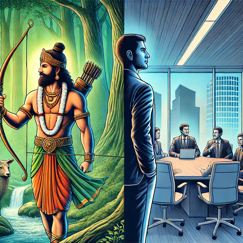 Illustration for integrity and dharma